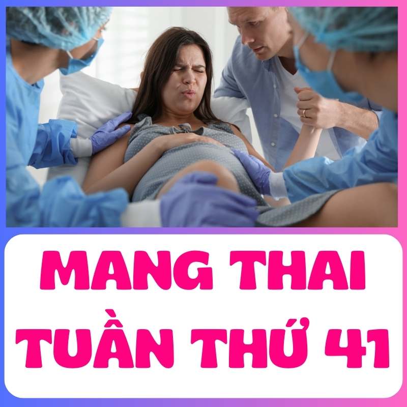 Mẹ bầu trong phòng sinh tuần thứ 41